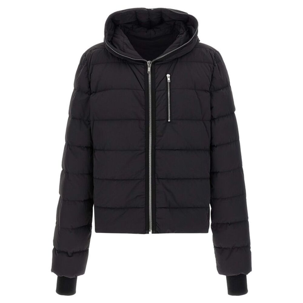 Rick Owens Black Nylon Full-Length Men's Jacket